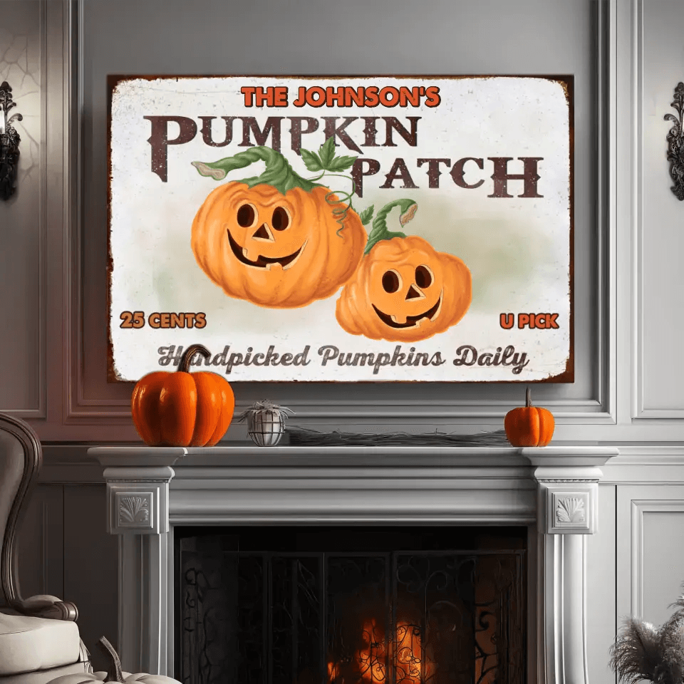 Pumpkin Patch - Custom Pumpkins - Personalized Gifts For Family - Canvas Gallery Wraps