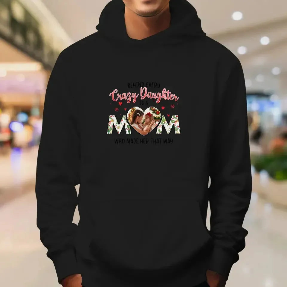 The Love Between Daughter & Mom - Custom Photo - Personalized Gifts For Mom - T-shirt