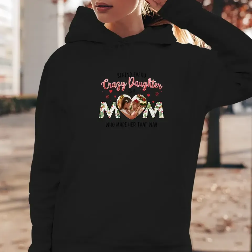 The Love Between Daughter & Mom - Custom Photo - Personalized Gifts For Mom - T-shirt