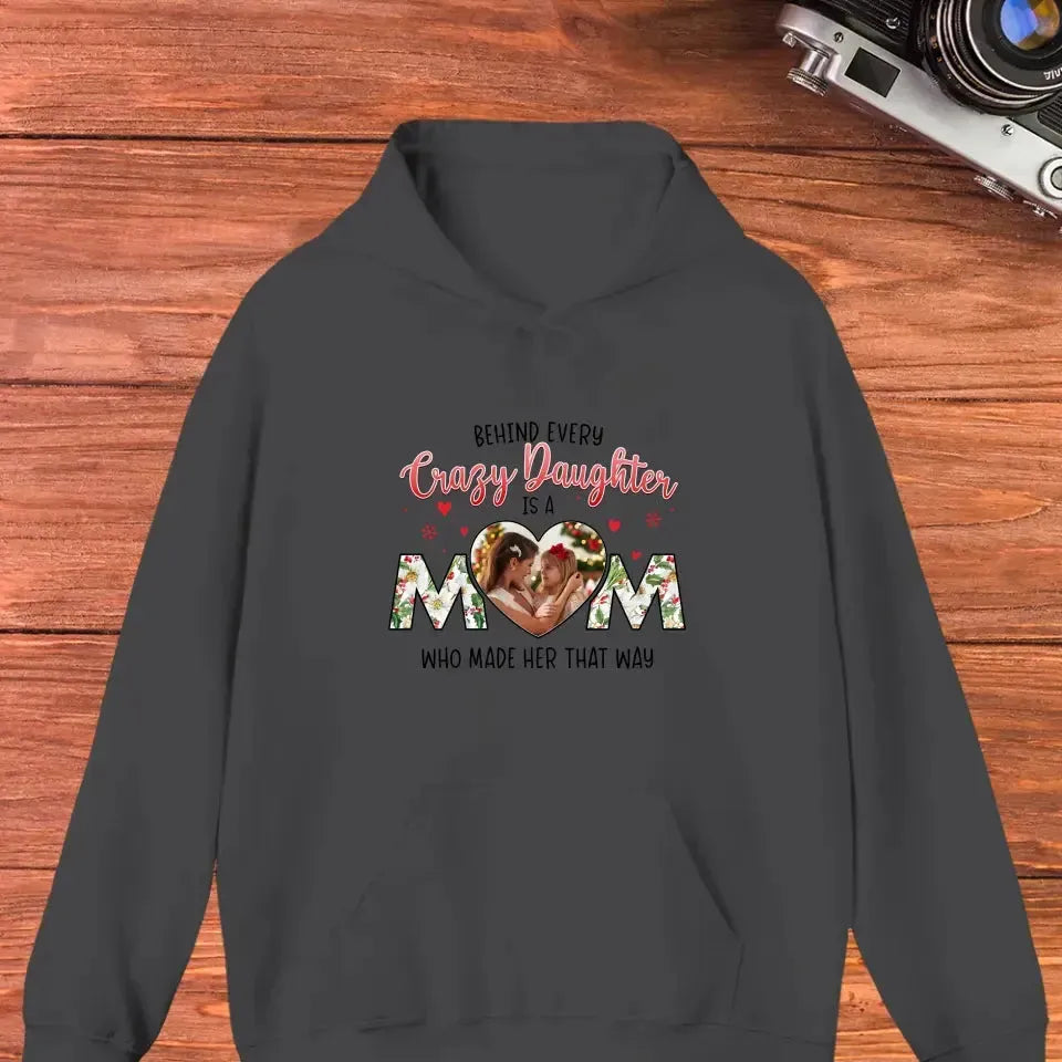 The Love Between Daughter & Mom - Custom Photo - Personalized Gifts For Mom - T-shirt