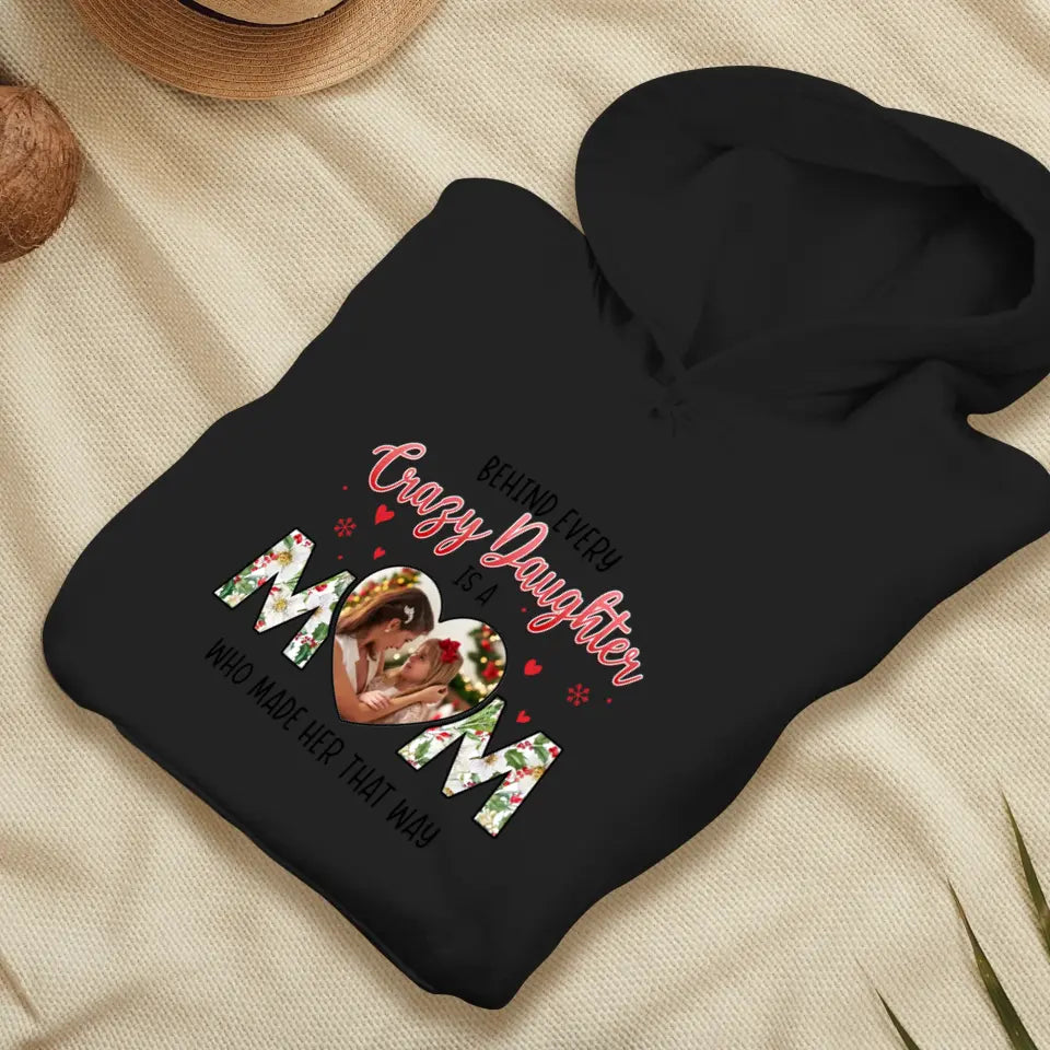 The Love Between Daughter & Mom - Custom Photo - Personalized Gifts For Mom - Sweater