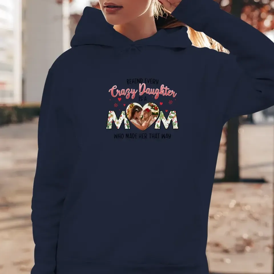 The Love Between Daughter & Mom - Custom Photo - Personalized Gifts For Mom - T-shirt