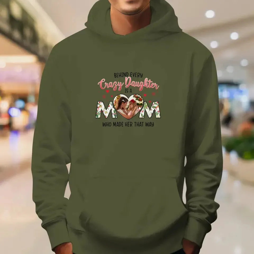 The Love Between Daughter & Mom - Custom Photo - Personalized Gifts For Mom - T-shirt