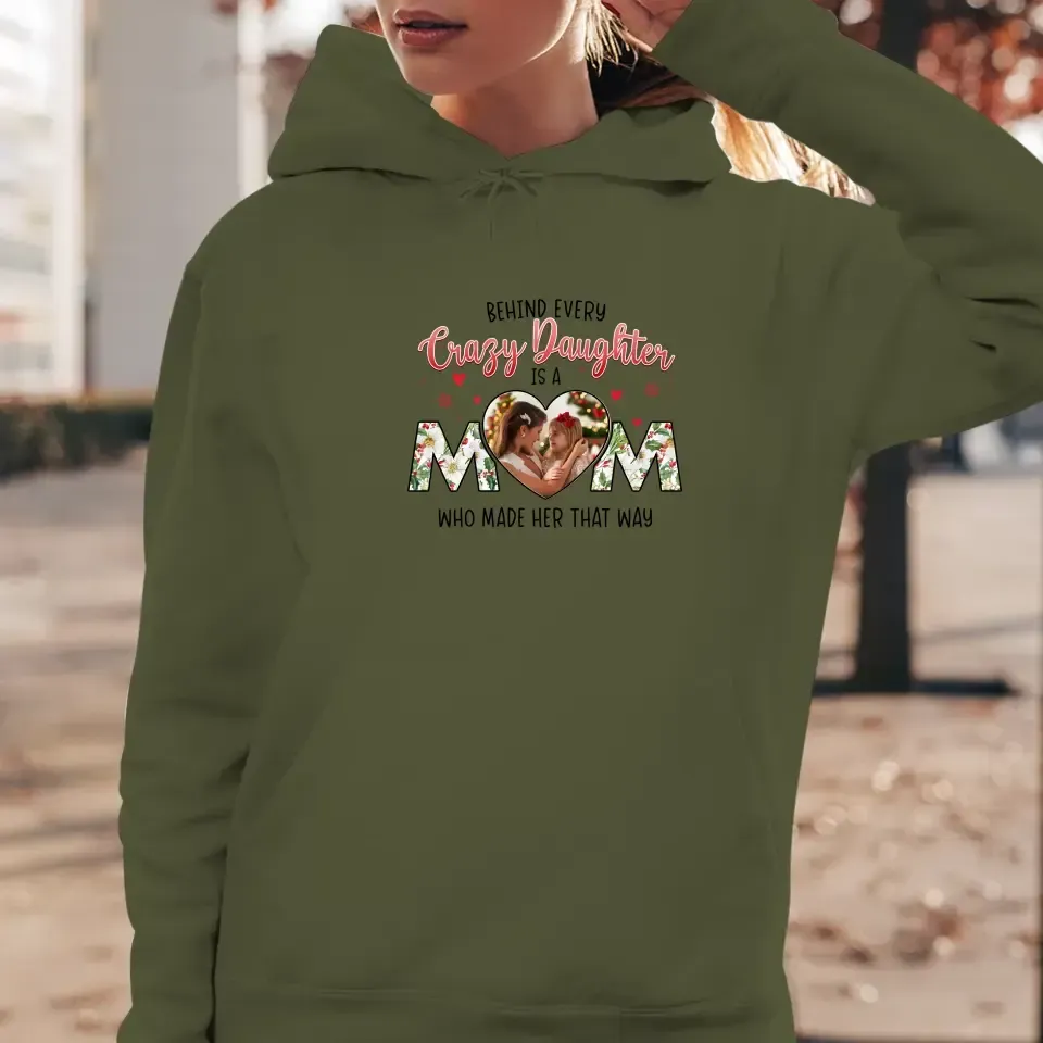 The Love Between Daughter & Mom - Custom Photo - Personalized Gifts For Mom - T-shirt