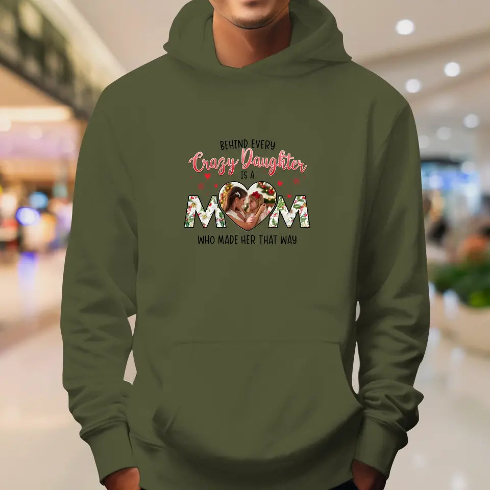 The Love Between Daughter & Mom - Custom Photo - Personalized Gifts For Mom - Sweater