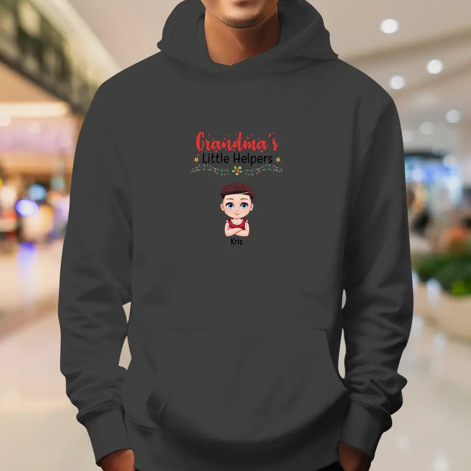 Grandma's Helpers - Personalized Gifts For Grandma - Unisex Hoodie