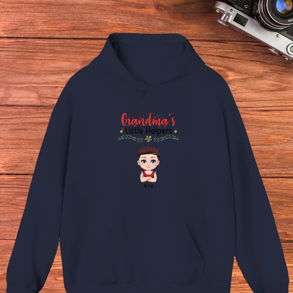 Grandma's Helpers - Personalized Gifts For Grandma - Unisex Hoodie