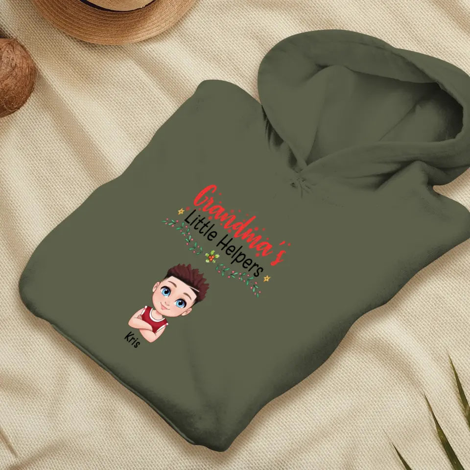 Grandma's Helpers - Personalized Gifts For Grandma - Unisex Hoodie