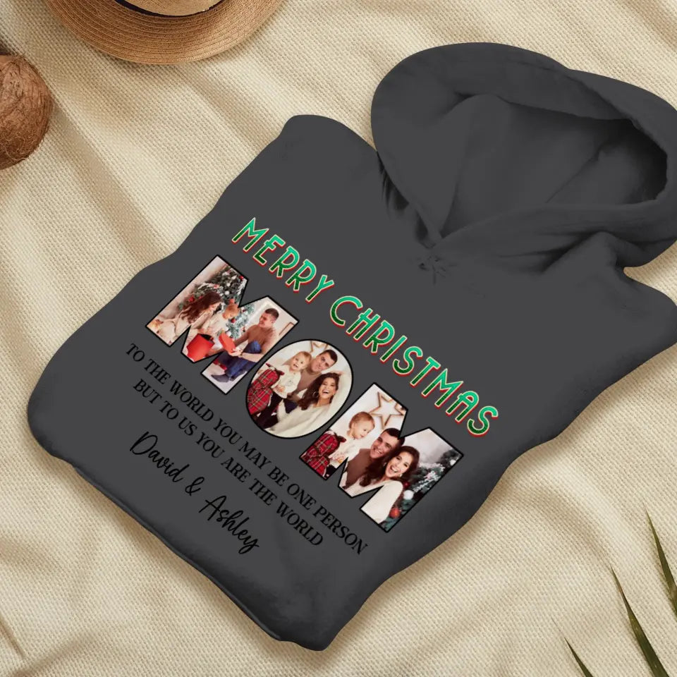 Merry Christmas Mommy - Custom Name - Personalized Gifts For Mom - T-shirt