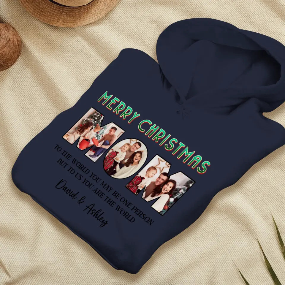 Merry Christmas Mommy - Custom Name - Personalized Gifts For Mom - T-shirt