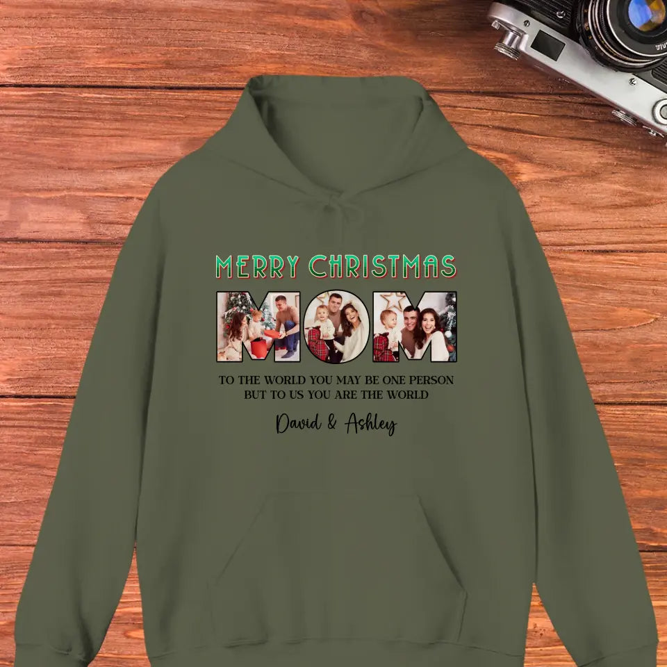 Merry Christmas Mommy - Custom Name - Personalized Gifts For Mom - T-shirt