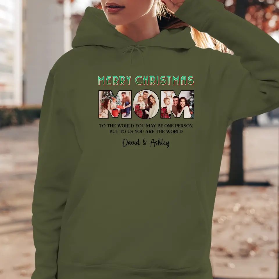 Merry Christmas Mommy - Custom Name - Personalized Gifts For Mom - T-shirt