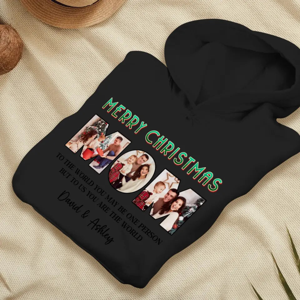 Merry Christmas Mommy - Custom Name - Personalized Gifts For Mom - Hoodie