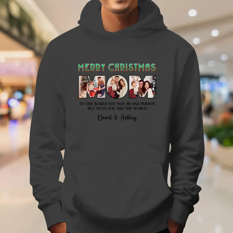 Merry Christmas Mommy - Custom Name - Personalized Gifts For Mom - Hoodie