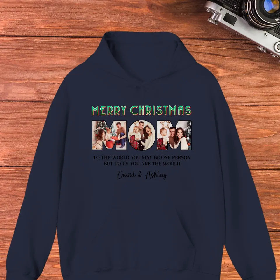 Merry Christmas Mommy - Custom Name - Personalized Gifts For Mom - Hoodie