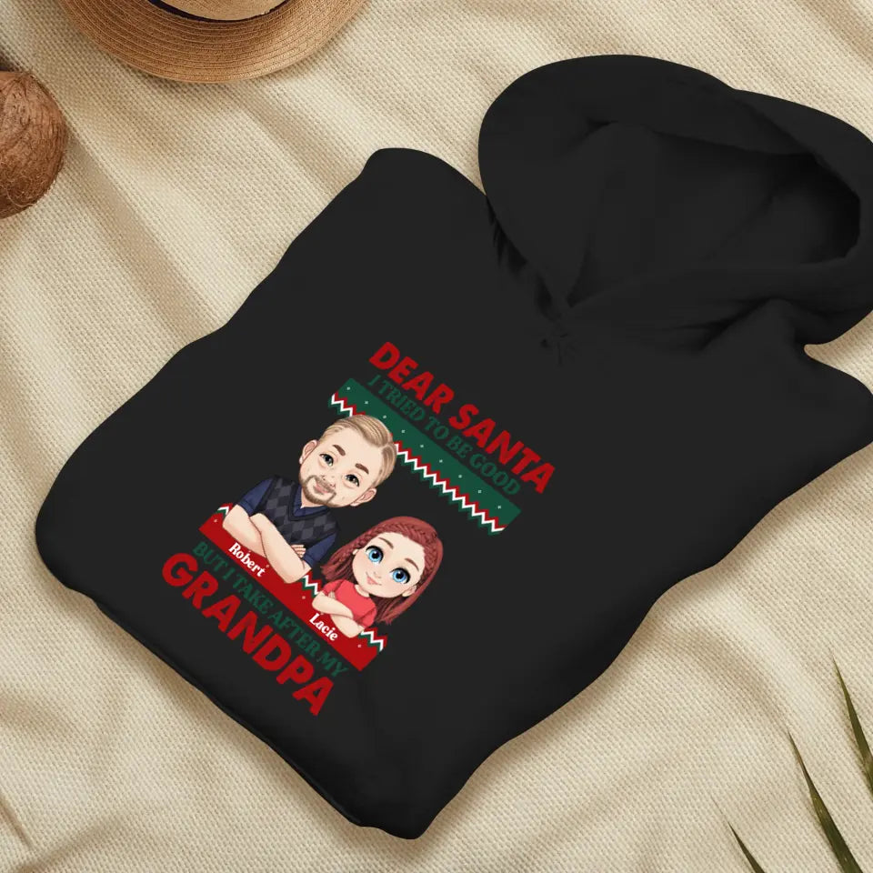 Dear Santa - Custom Quote - Personalized Gift For Grandpa - Sweater