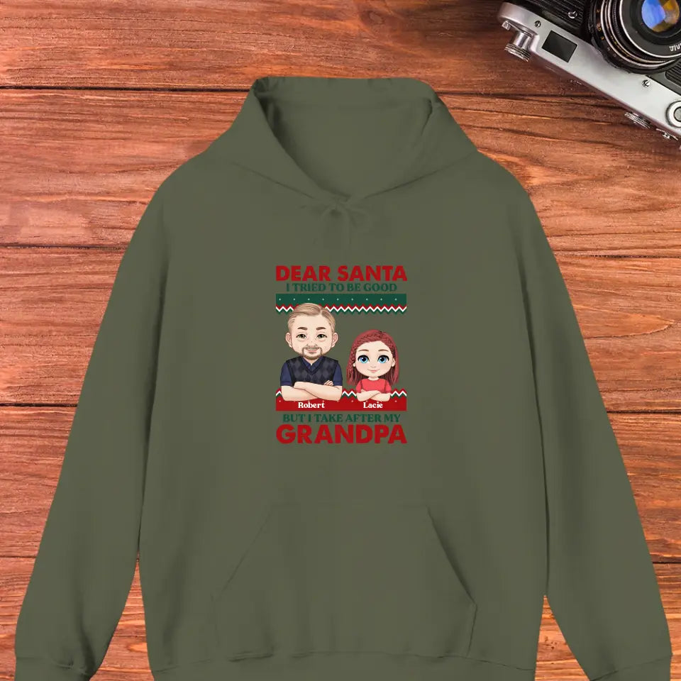 Dear Santa - Custom Quote - Personalized Gift For Grandpa - Sweater