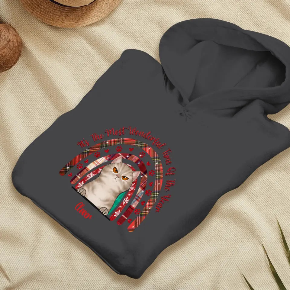 It's The Most Wonderful Time - Custom Name - Personalized Gifts For Cat Lovers - T-shirt