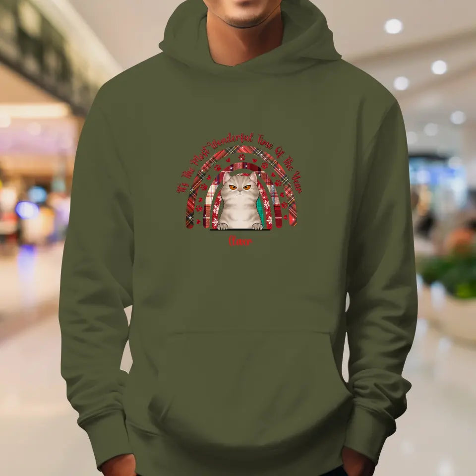 It's The Most Wonderful Time - Custom Name - Personalized Gifts For Cat Lovers - T-shirt