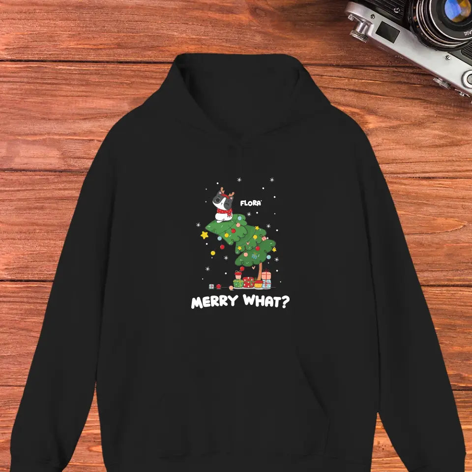 Merry What? - Custom Name - Personalized Gifts for Cat Lovers - Sweater