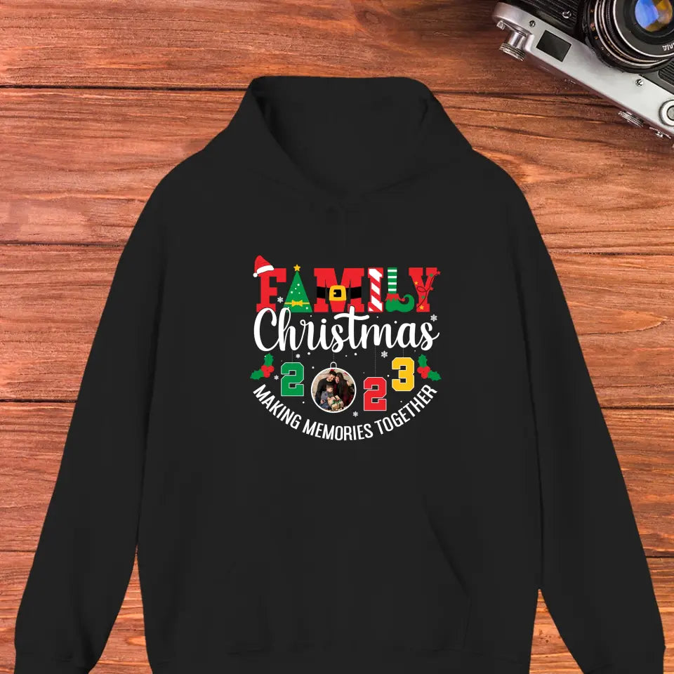 Family Christmas 2023 - Custom Photo - Personalized Gifts For Family - T-shirt