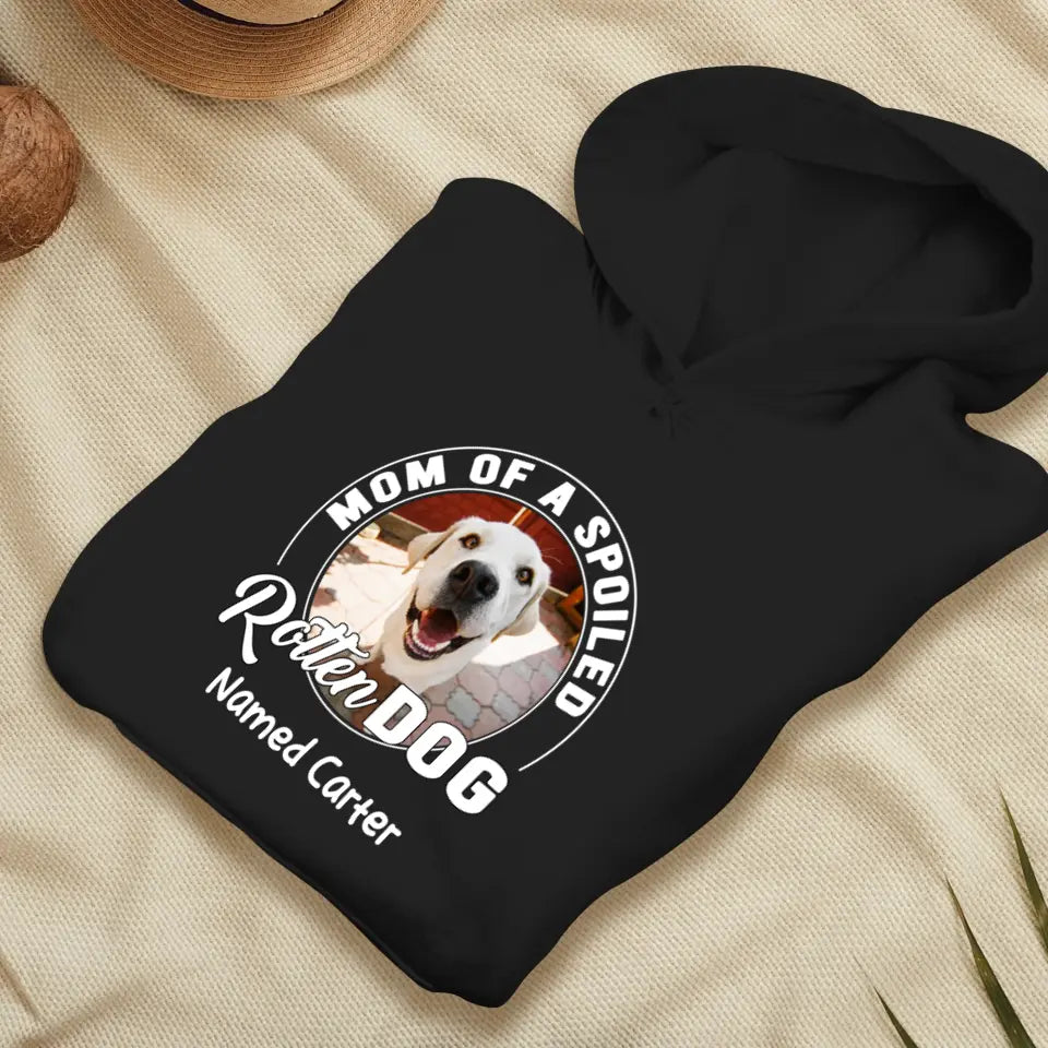 Spoiled Rotten - Custom Photo - Personalized Gifts For Dog Lovers - Unisex T-shirt