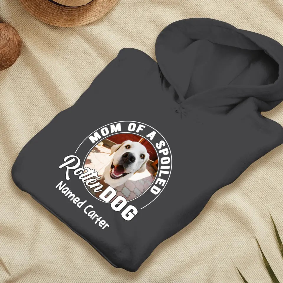 Spoiled Rotten - Custom Photo - Personalized Gifts For Dog Lovers - Unisex T-shirt