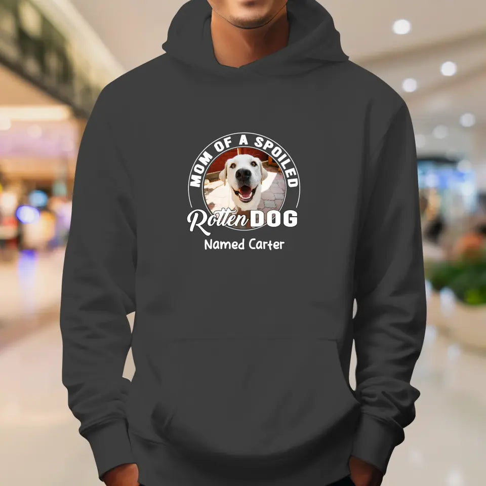 Spoiled Rotten - Custom Photo - Personalized Gifts For Dog Lovers - Unisex T-shirt