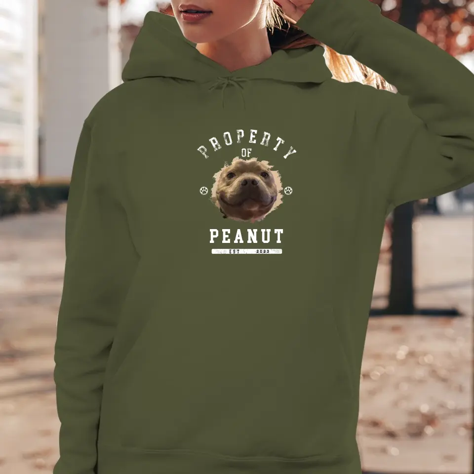 Dog Property - Custom Photo - Personalized Gifts for Dog Lovers - Unisex Sweater