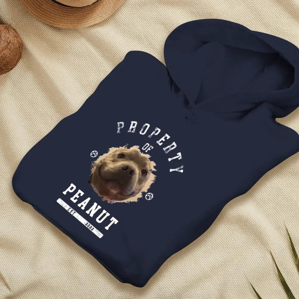 Dog Property - Custom Photo - Personalized Gift For Dog Lovers - Unisex Hoodie