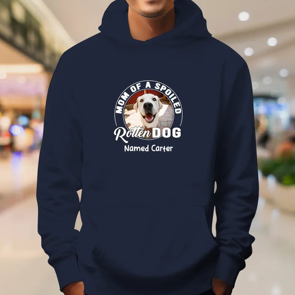 Spoiled Rotten - Custom Photo - Personalized Gifts For Dog Lovers - Unisex T-shirt