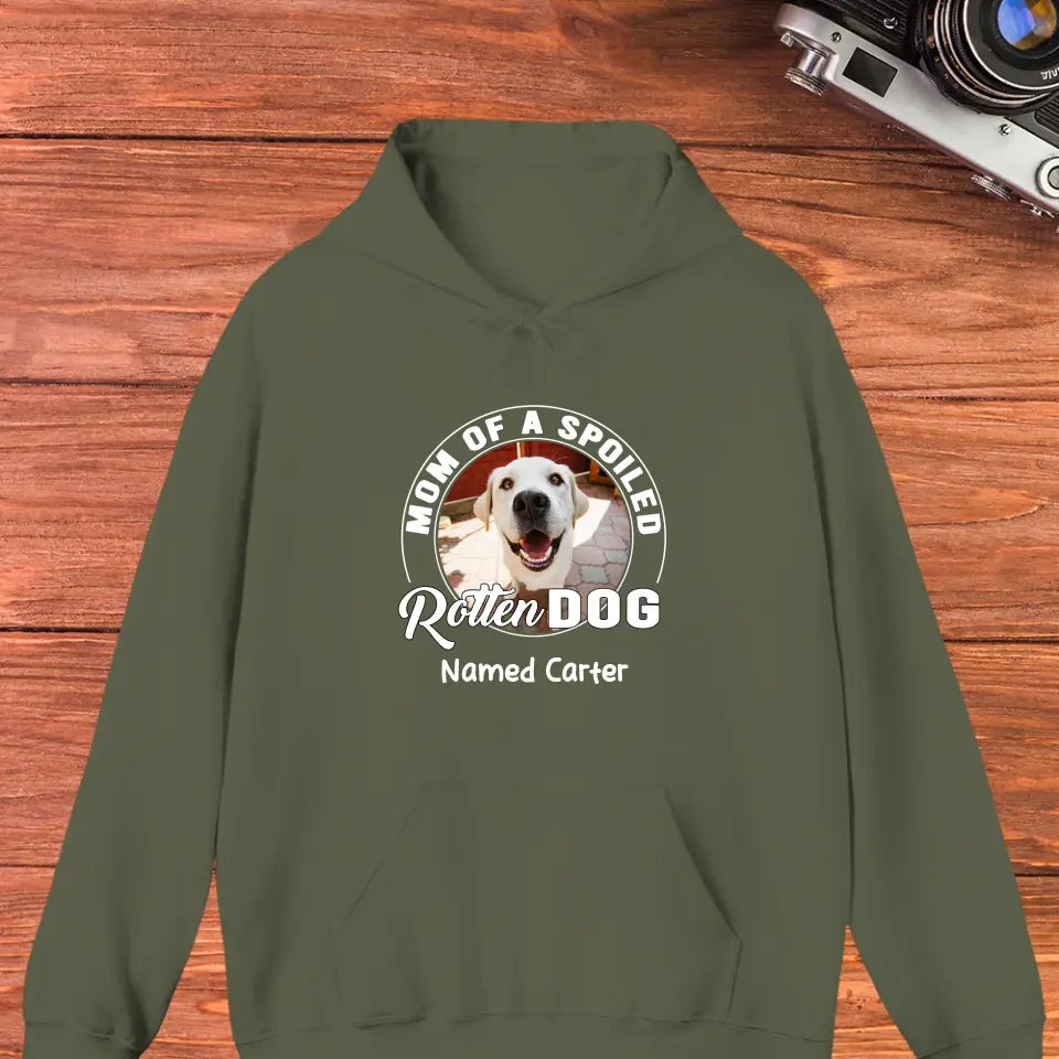 Spoiled Rotten - Custom Photo - Personalized Gifts For Dog Lovers - Unisex T-shirt