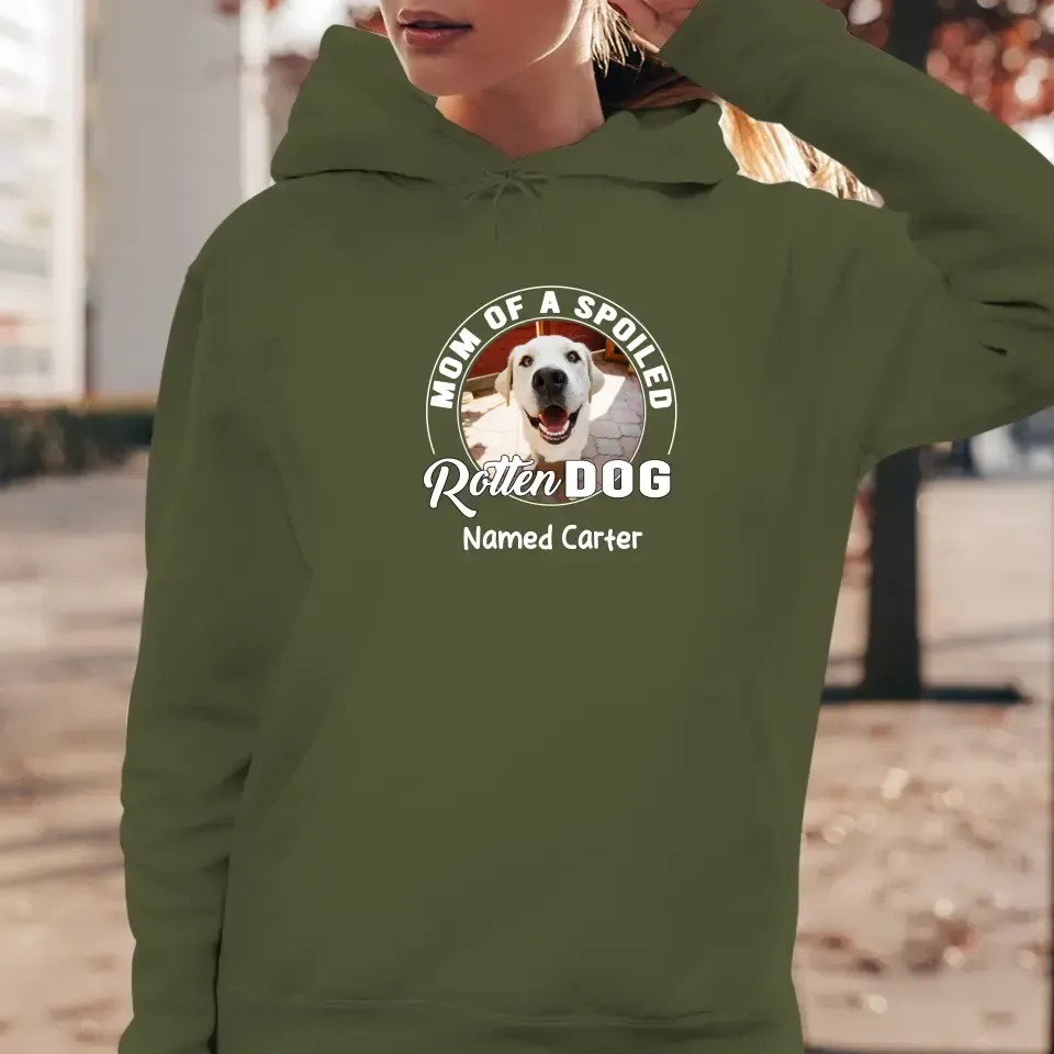 Spoiled Rotten - Custom Photo - Personalized Gifts for Dog Lovers - Unisex Sweater