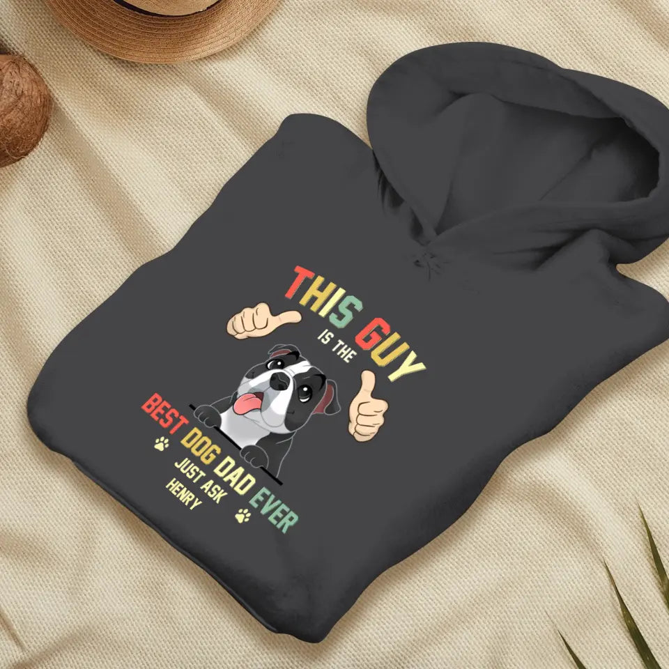 This Is The Best Dog Dad -  Custom Name - Personalized Gifts for Dog Lovers - Unisex Sweater