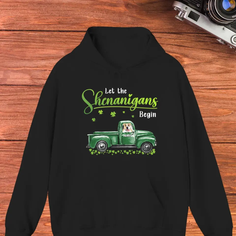 Let The Shenanigans Begin St. Patrick's Day - Custom Name - Personalized Gifts for Dog Lovers - Unisex T-Shirt