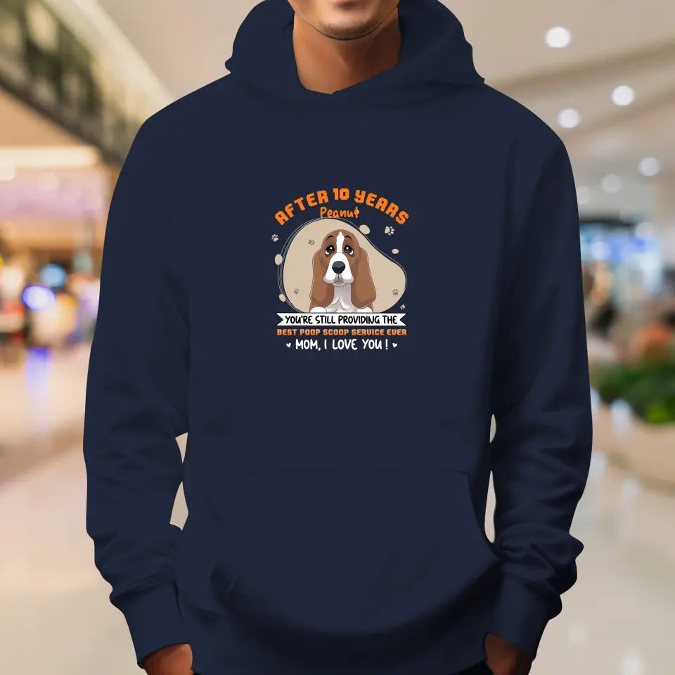 Best Poop Scoop Service - Custom Quote - Personalized Gifts for Dog Lovers - Unisex Hoodie