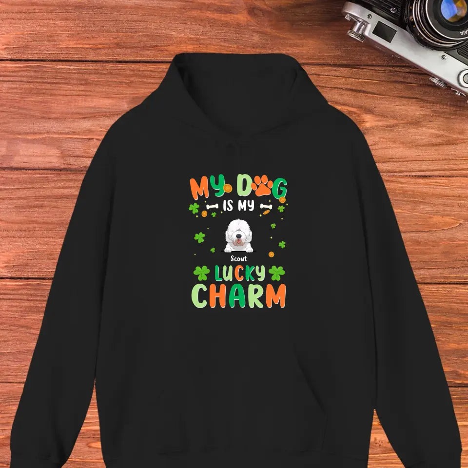 My Dog Is My Lucky Charm - Custom Name - Personalized Gifts for Dog Lovers - Unisex Sweater