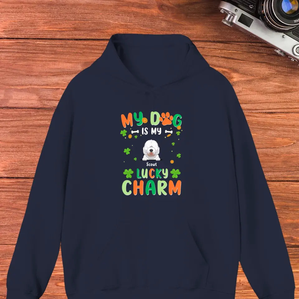 My Dog Is My Lucky Charm - Custom Name - Personalized Gifts for Dog Lovers - Unisex Sweater