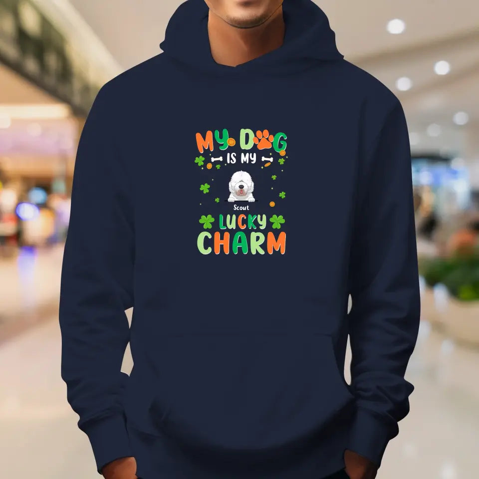 My Dog Is My Lucky Charm - Custom Name - Personalized Gifts for Dog Lovers - Unisex Sweater