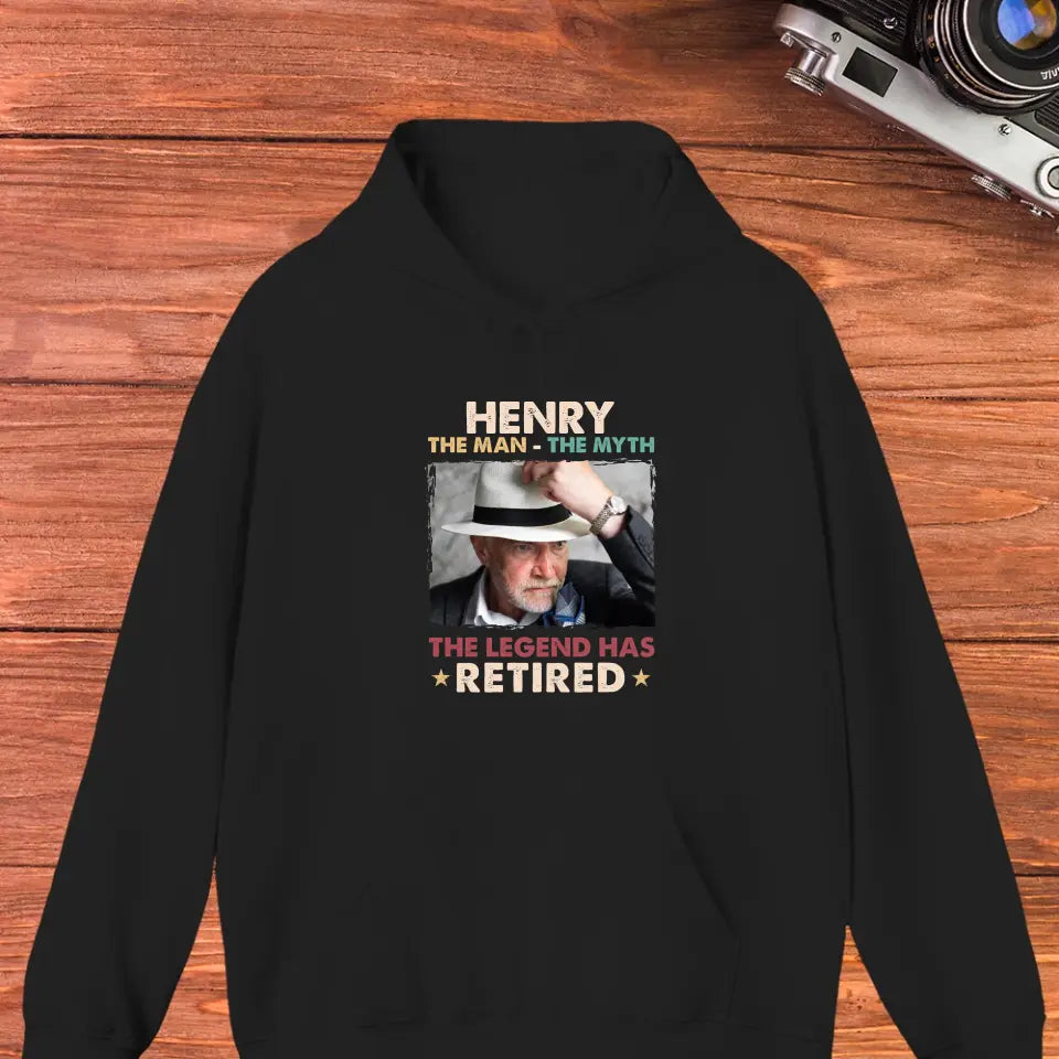 The Legend Has Retired - Personalized Gifts For Dad - Unisex Hoodie