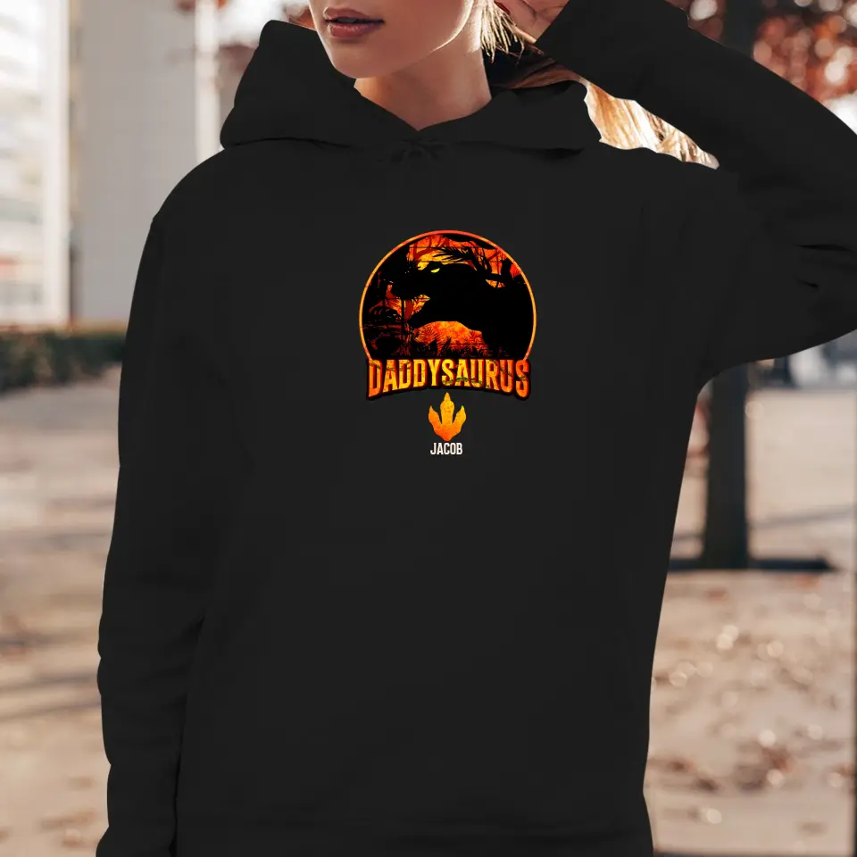 Daddysaurus - Personalized Gifts For Dad - Unisex Sweater