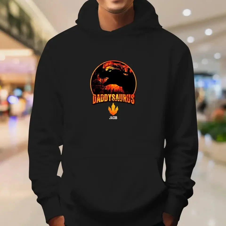 Daddysaurus - Personalized Gifts For Dad - Unisex Hoodie