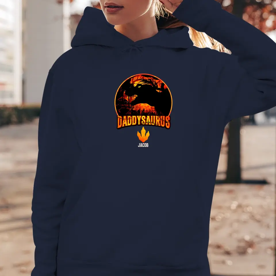 Daddysaurus - Personalized Gifts For Dad - Unisex Sweater