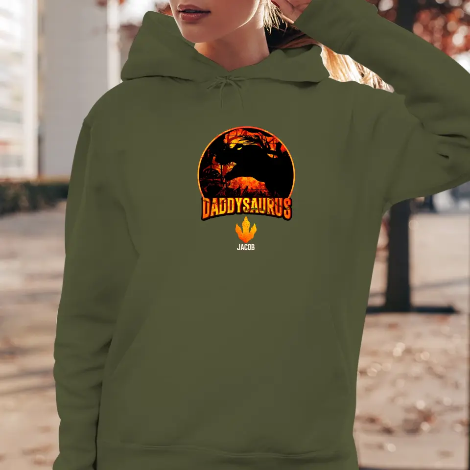 Daddysaurus - Personalized Gifts For Dad - Unisex Sweater