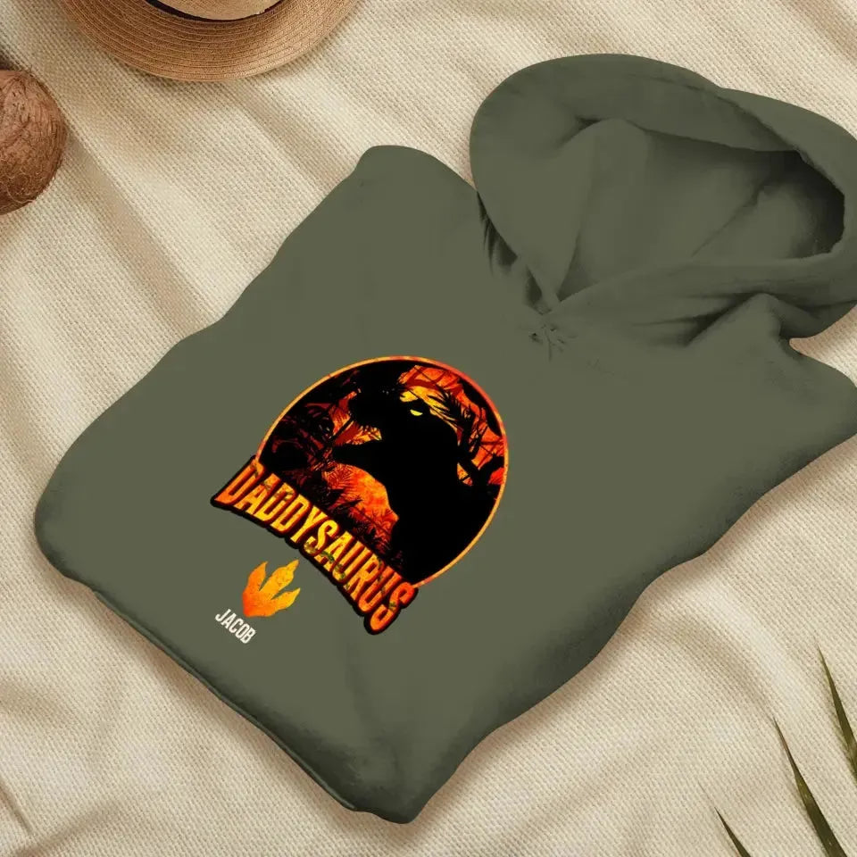 Daddysaurus - Personalized Gifts For Dad - Unisex Hoodie