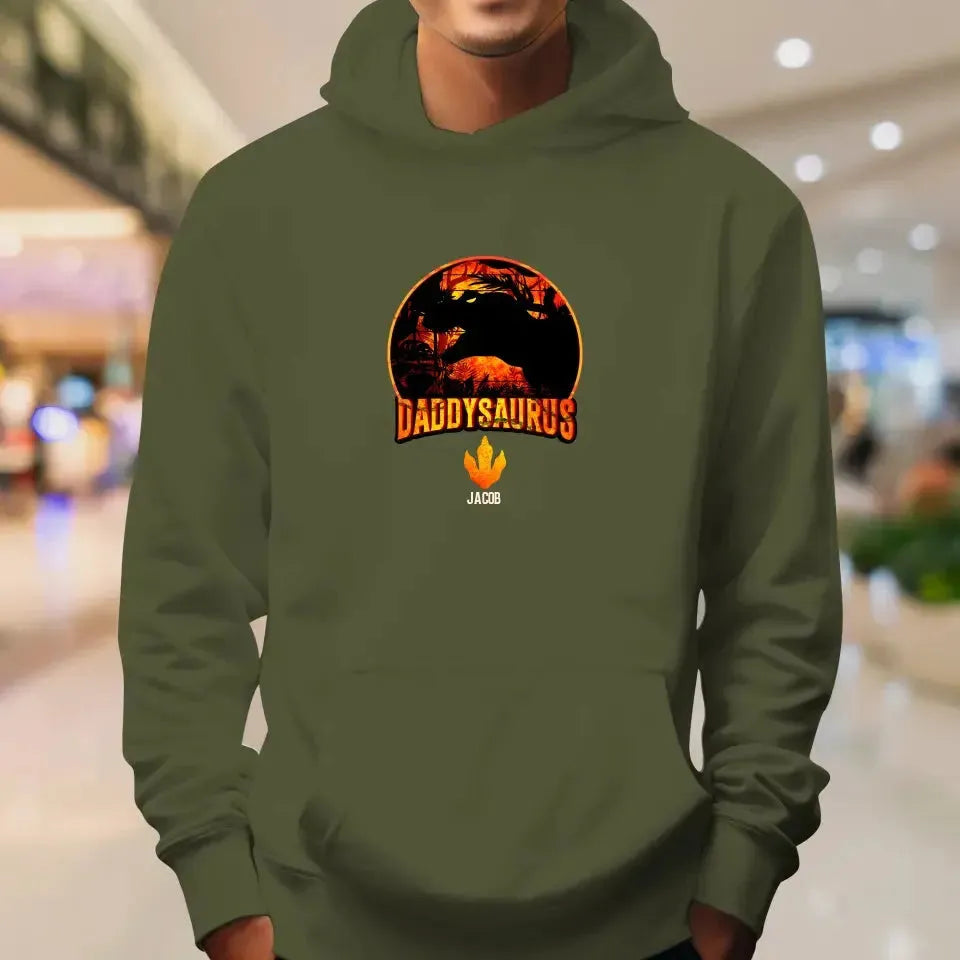 Daddysaurus - Personalized Gifts For Dad - Unisex Hoodie