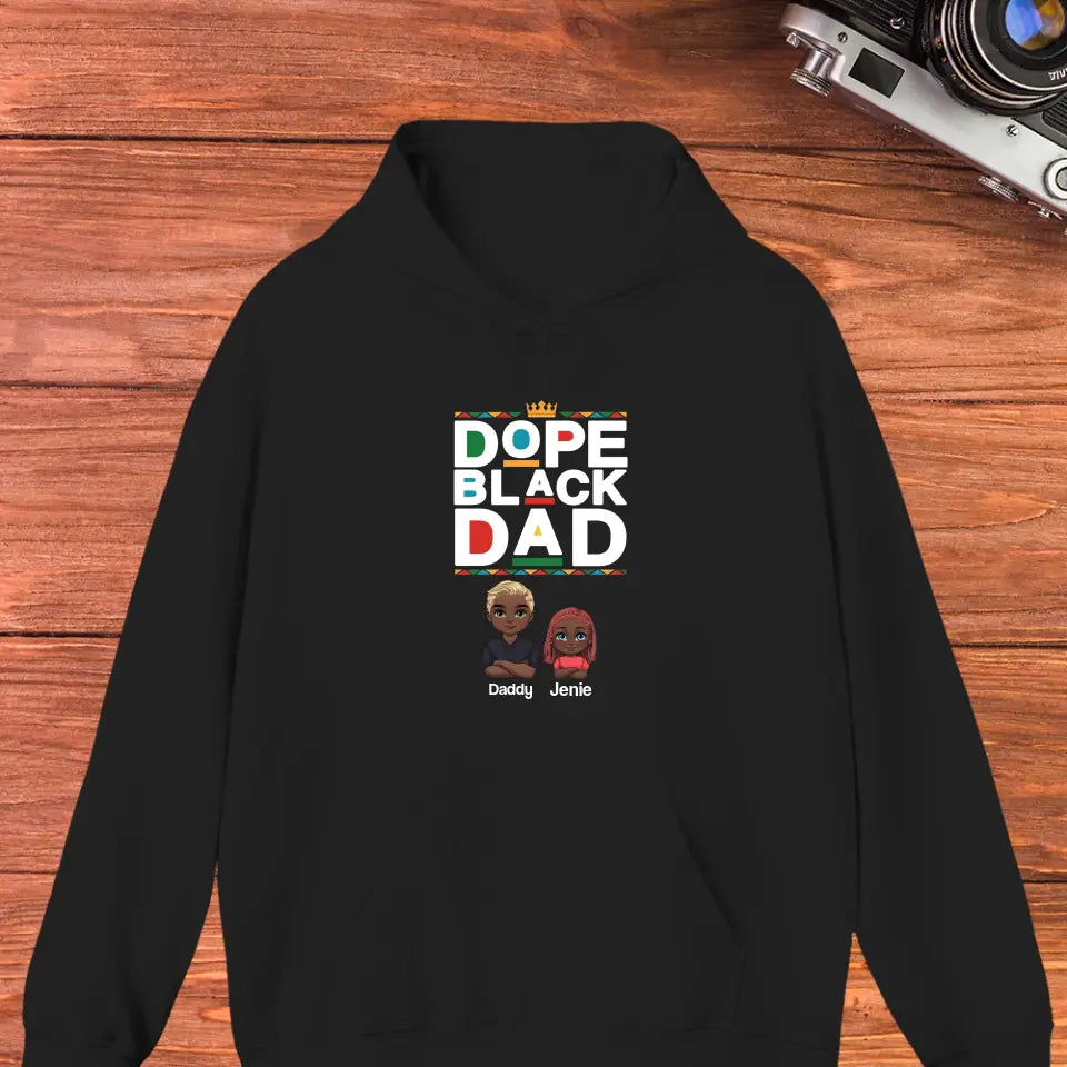 Dope Black Dad - Personalized Gifts For Dad - Unisex Sweater