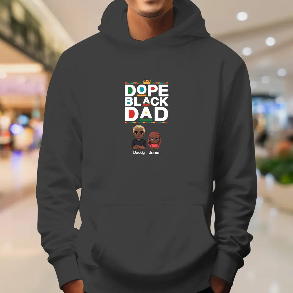 Dope Black Dad - Personalized Gifts For Dad - Unisex T-shirt