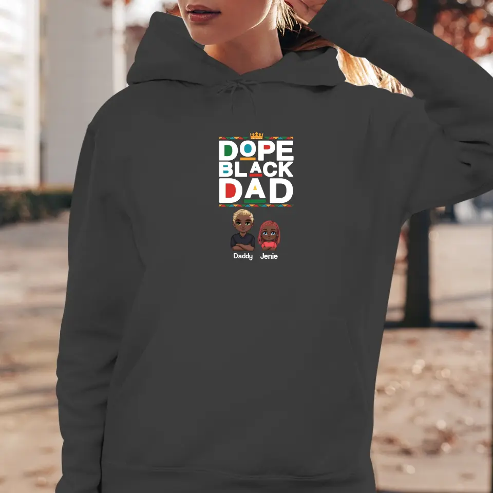 Dope Black Dad - Personalized Gifts For Dad - Unisex T-shirt