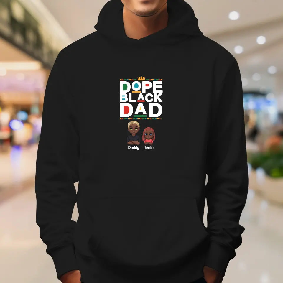 Dope Black Dad - Personalized Gifts For Dad - Unisex Sweater